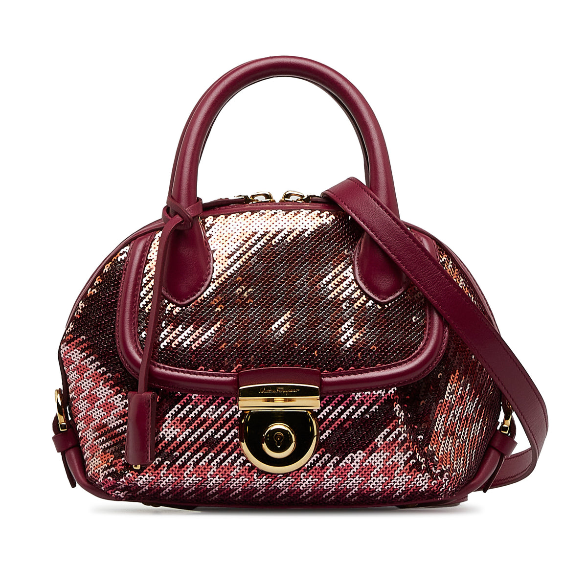 Mini Sequin Fiamma Satchel