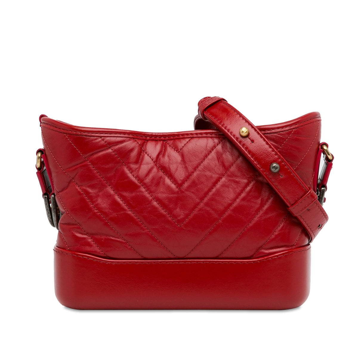 Small Chevron Lambskin Gabrielle Crossbody_0