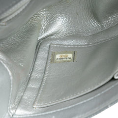 Small Quilted Metallic Caviar CC Filigree Flap