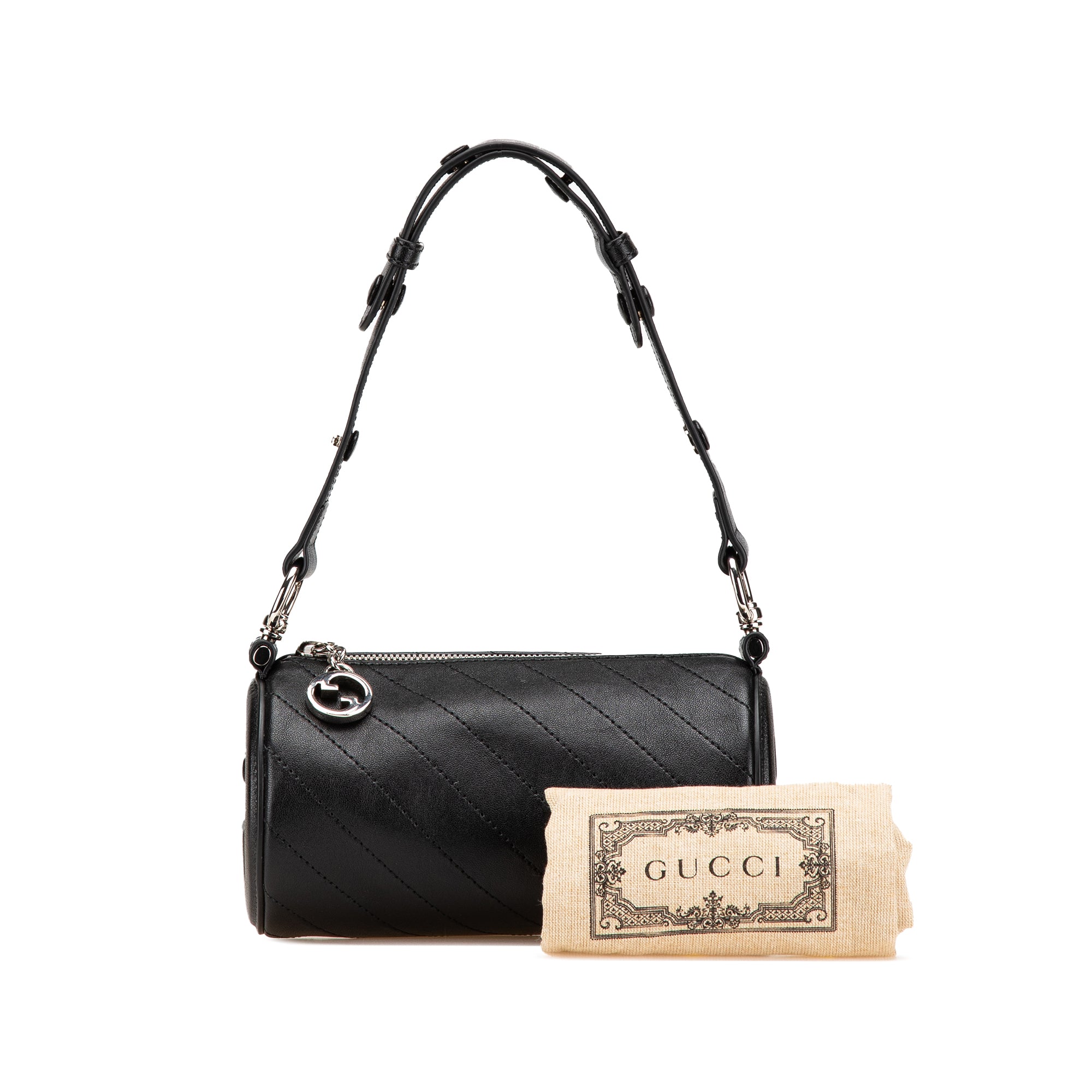 Mini Leather Blondie Barrel Shoulder Bag