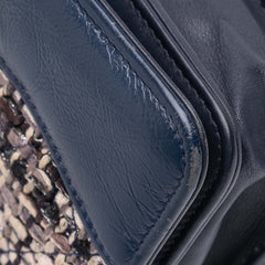 Quilted Tweed and Calfskin Gabrielle Wallet On Chain