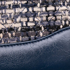 Quilted Tweed and Calfskin Gabrielle Wallet On Chain