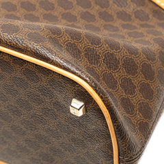 Macadam Coated Canvas Dome Satchel