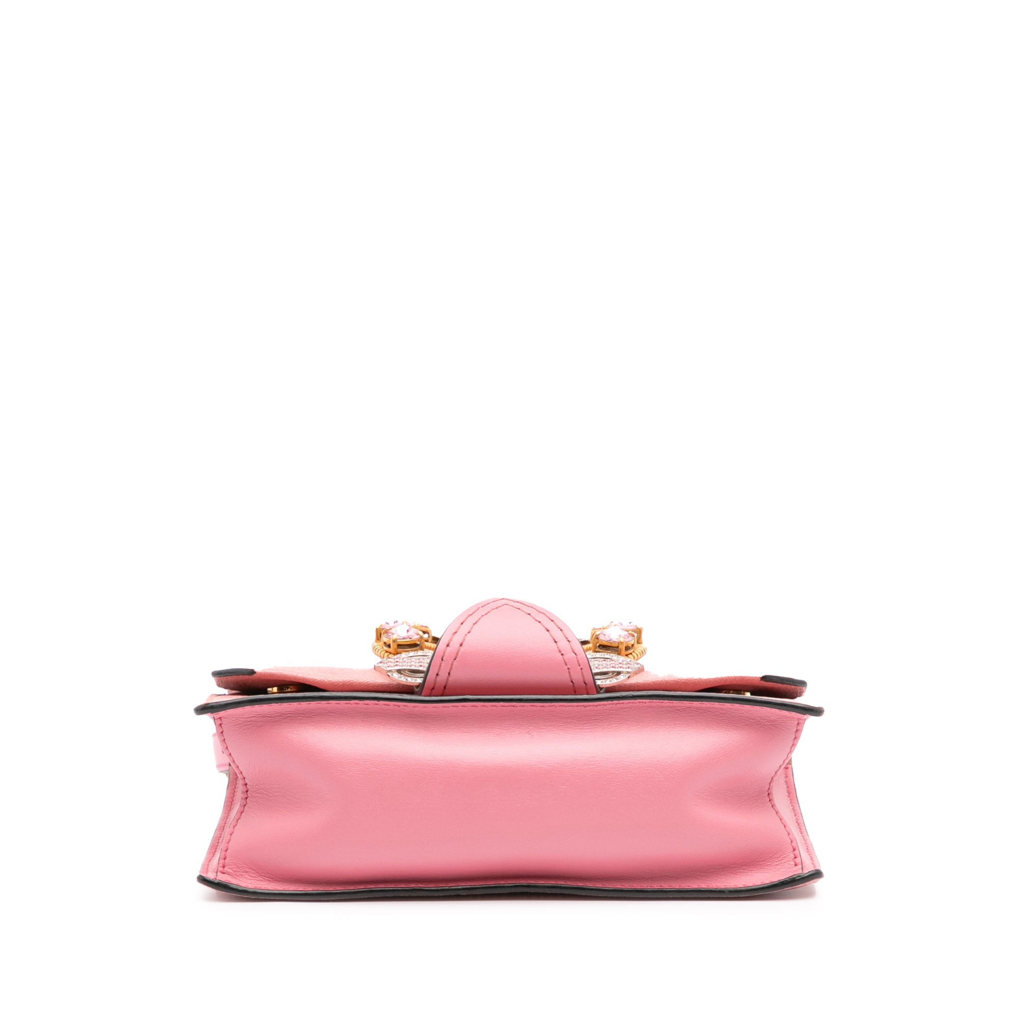 Goatskin Madras Soft Calf Crystal Embellished Crossbody