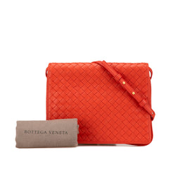 Nappa Intrecciato Flap Crossbody
