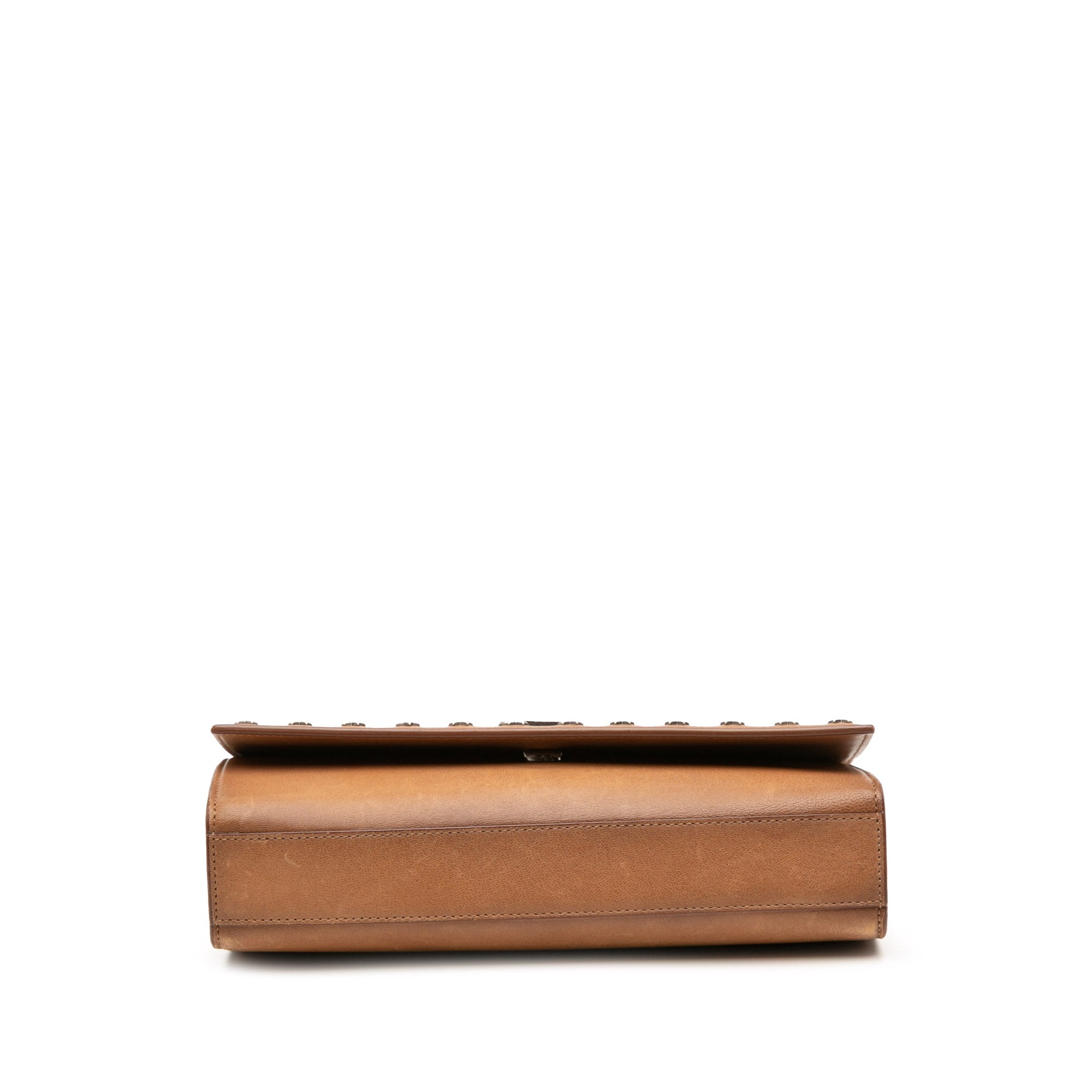 Medium Leather Monogram Star Studded Kate Crossbody