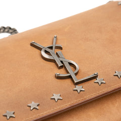 Medium Leather Monogram Star Studded Kate Crossbody