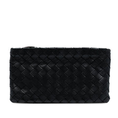 Small Nappa Intrecciato Zip Pouch