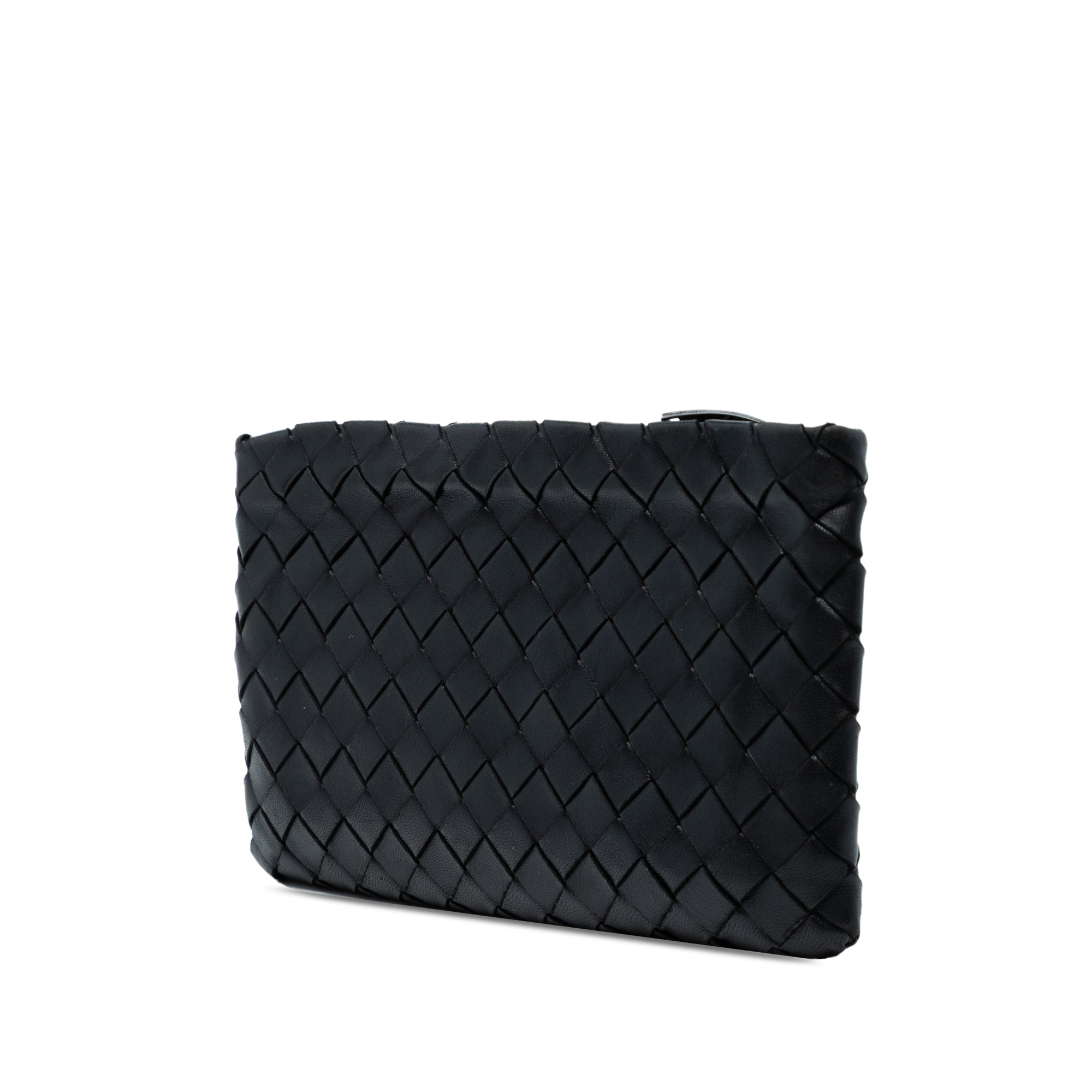 Small Nappa Intrecciato Zip Pouch