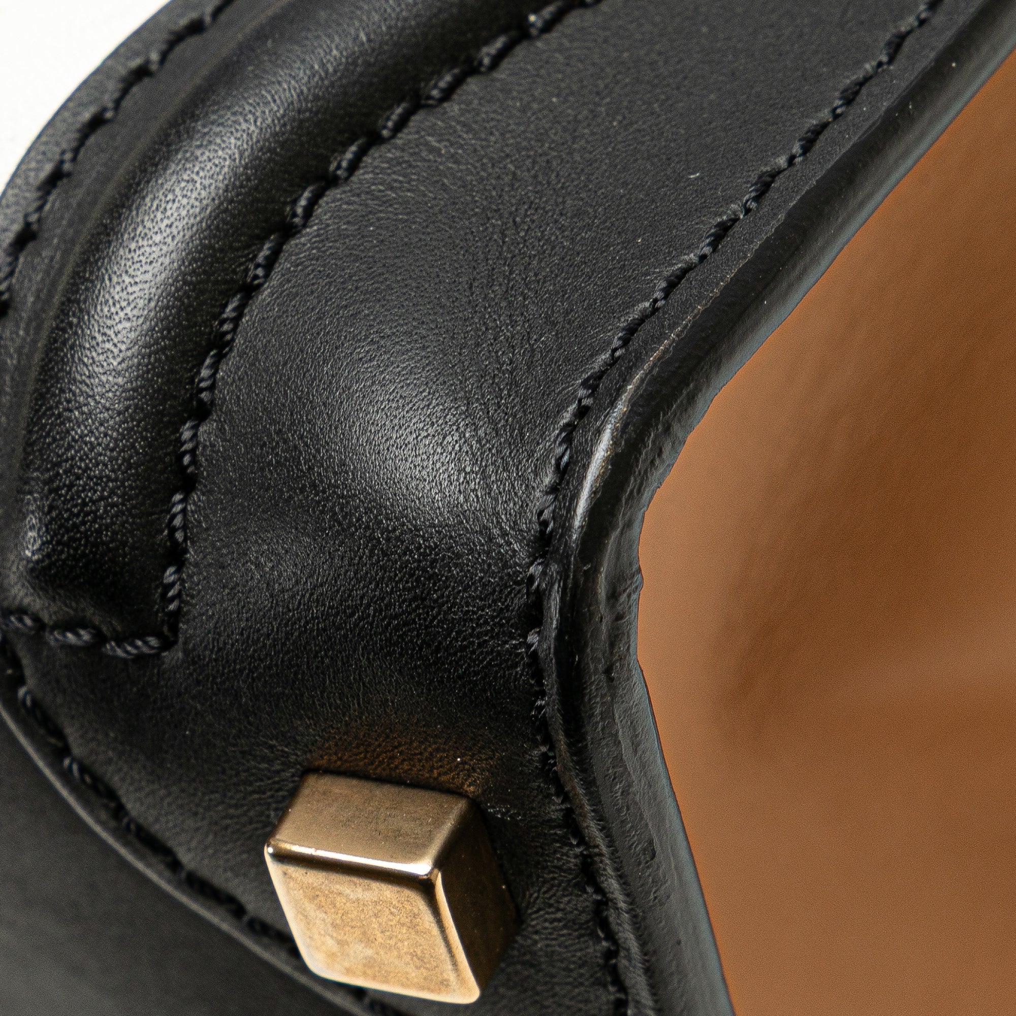 Mini Tricolor Leather Luggage Tote