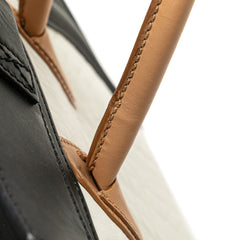 Mini Tricolor Leather Luggage Tote