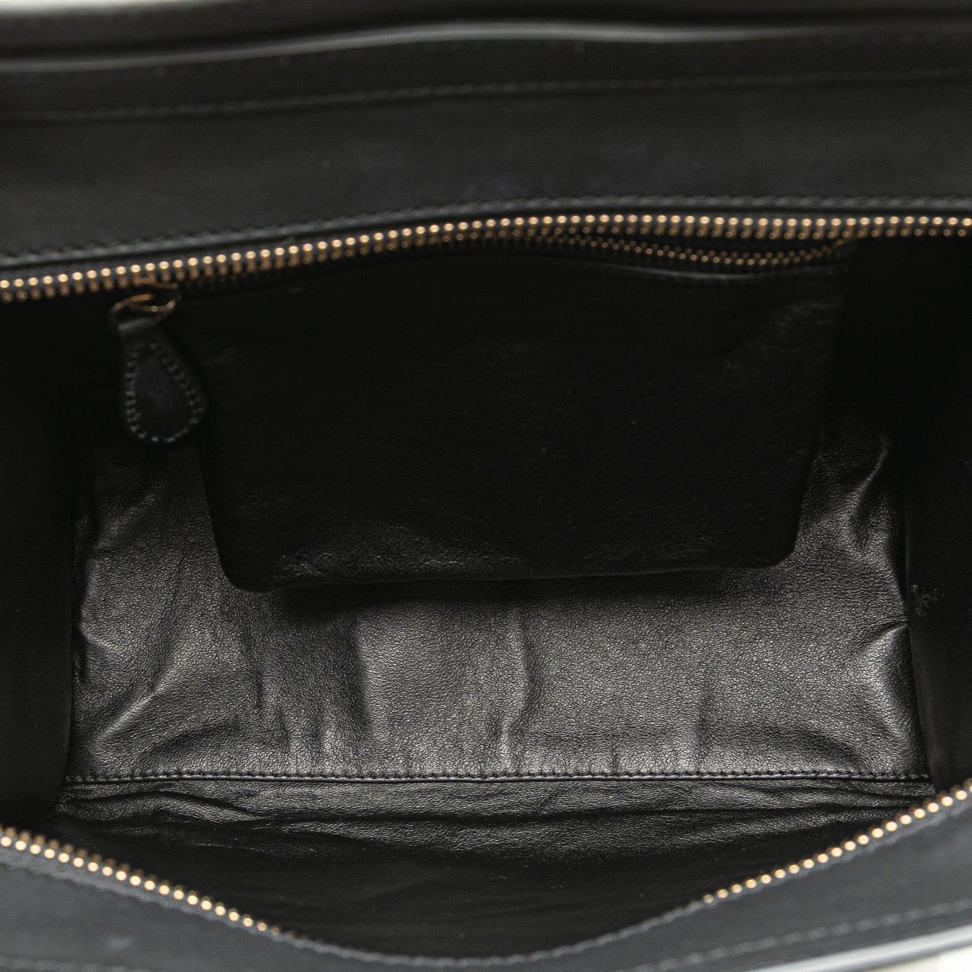 Mini Tricolor Leather Luggage Tote