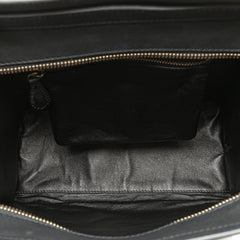 Mini Tricolor Leather Luggage Tote