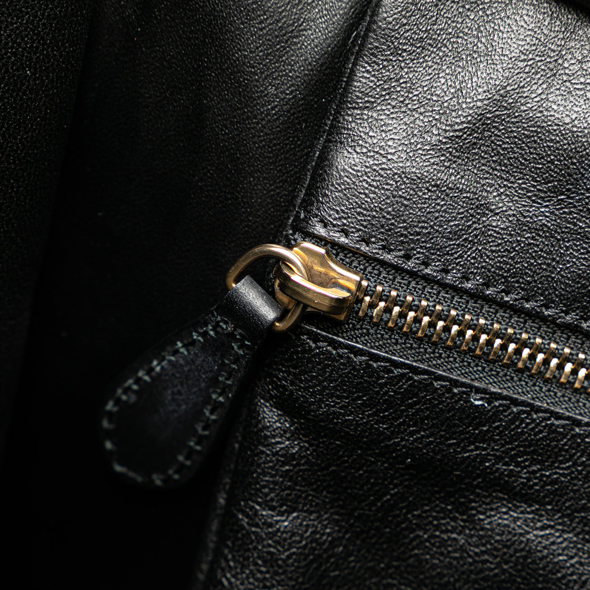 Mini Tricolor Leather Luggage Tote