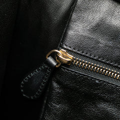 Mini Tricolor Leather Luggage Tote