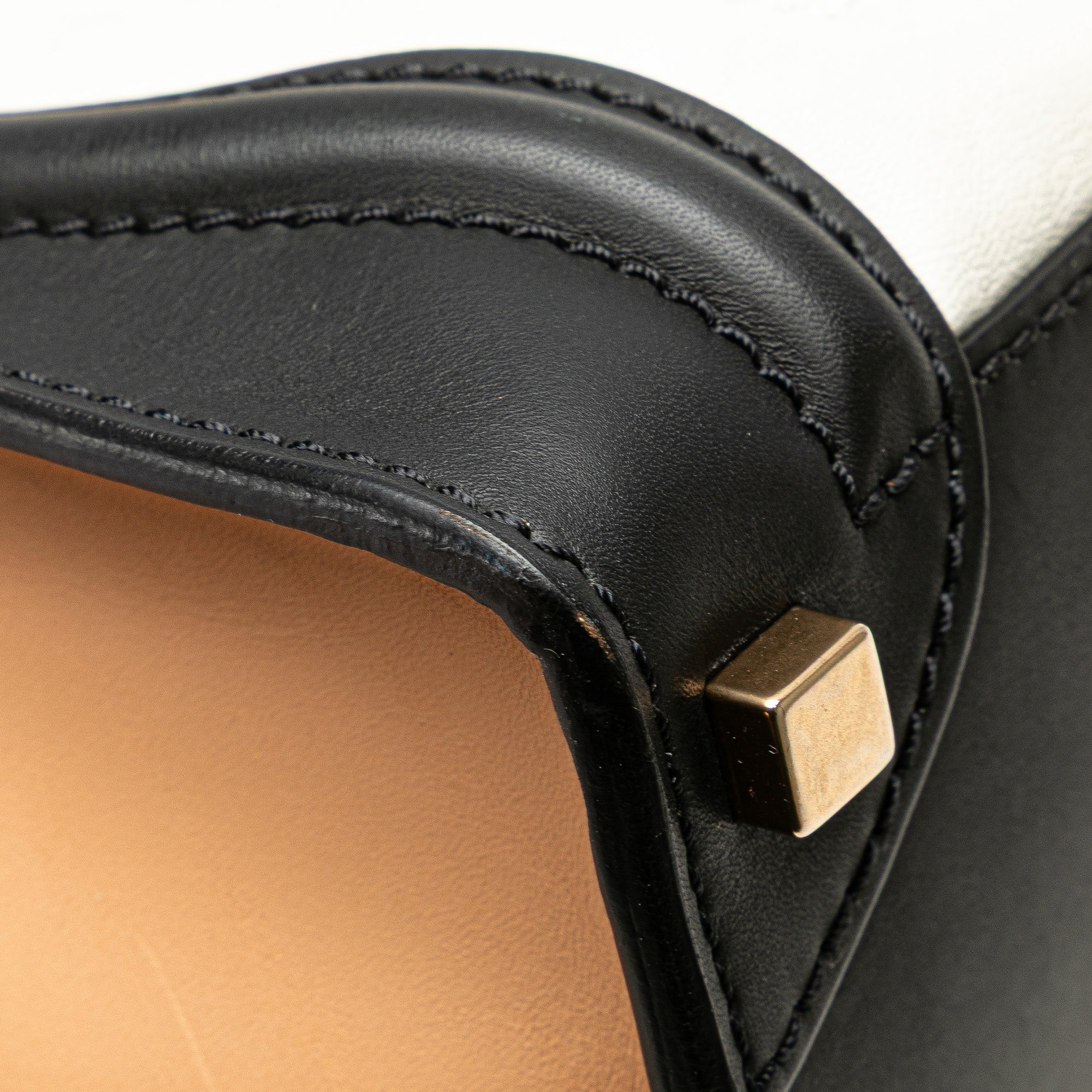 Mini Tricolor Leather Luggage Tote