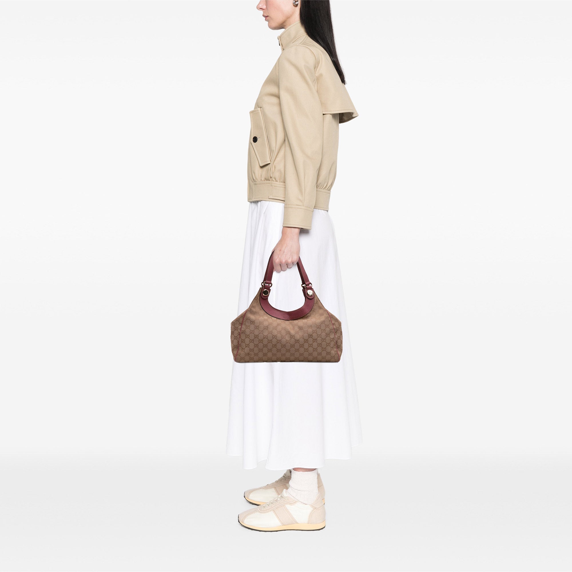 Medium GG Canvas Charmy Shoulder Bag