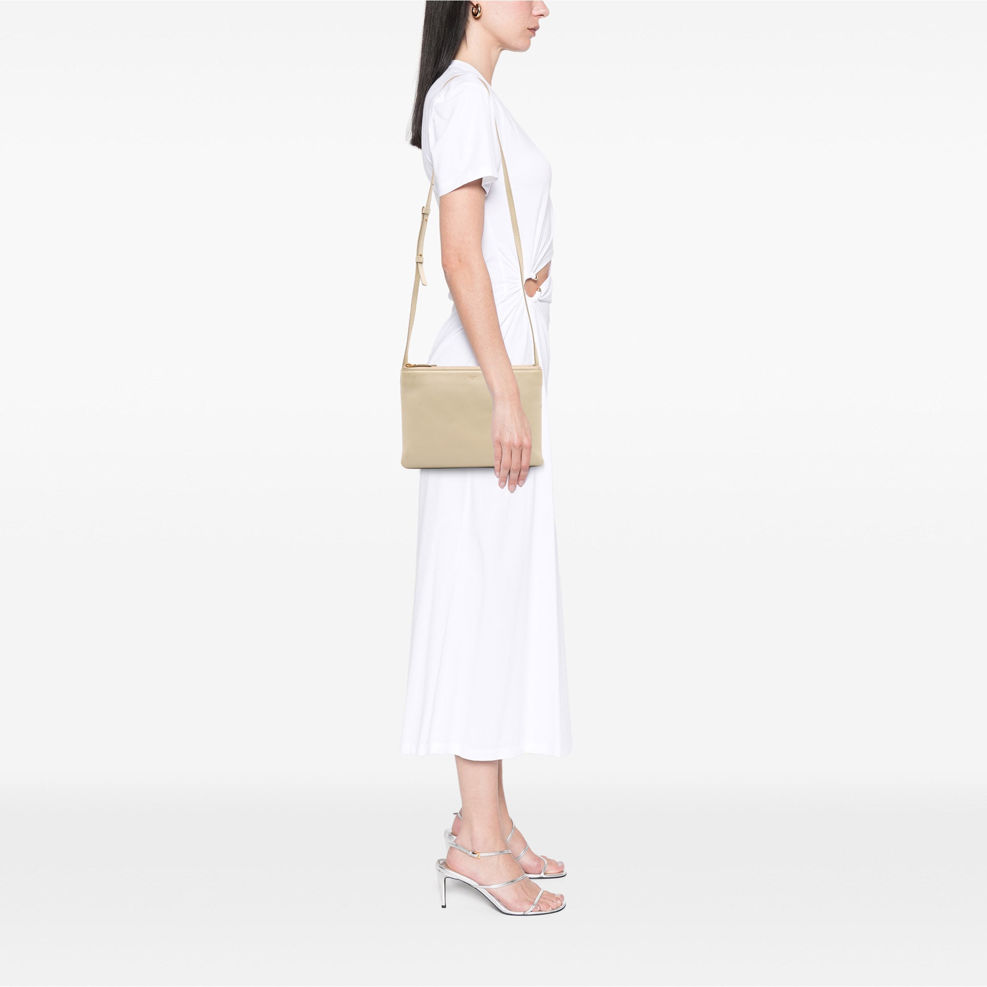 Large Lambskin Trio Crossbody