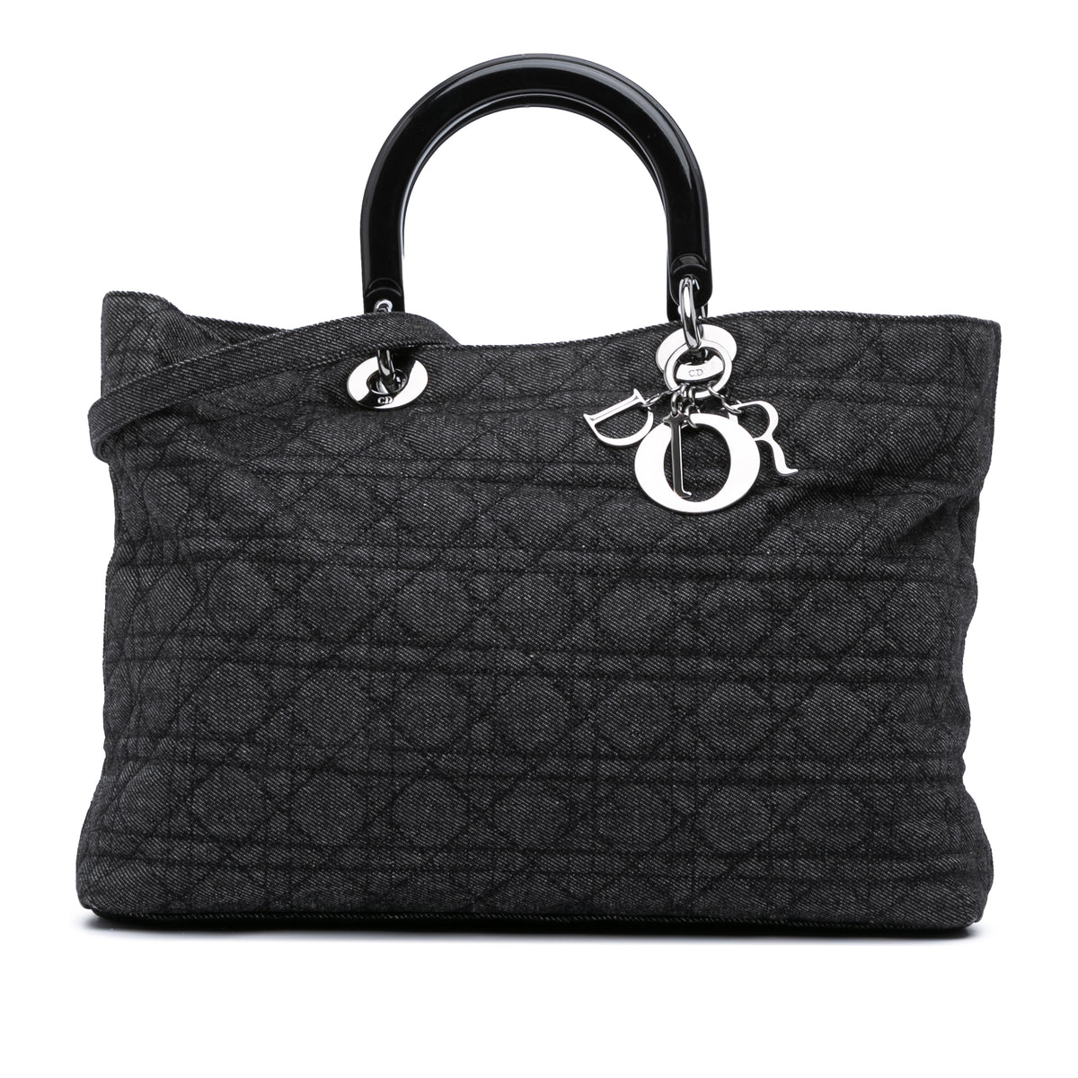 Extra Large Denim Cannage Lady Dior