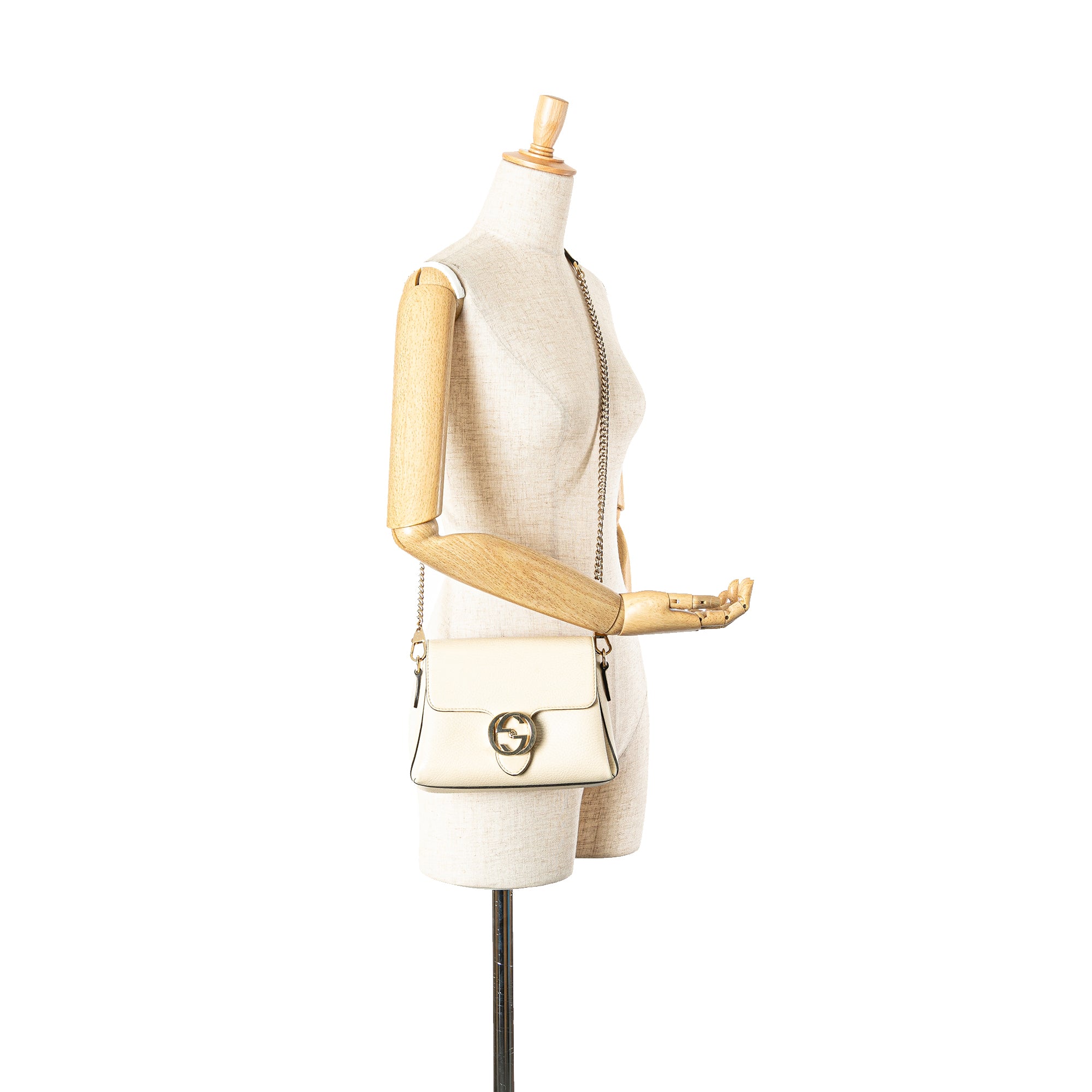 Small Dollar Calfskin Interlocking G Crossbody