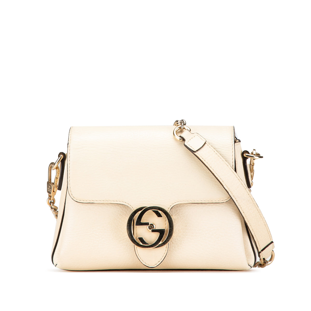 Small Dollar Calfskin Interlocking G Crossbody