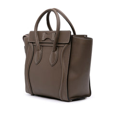Micro Leather Luggage Tote