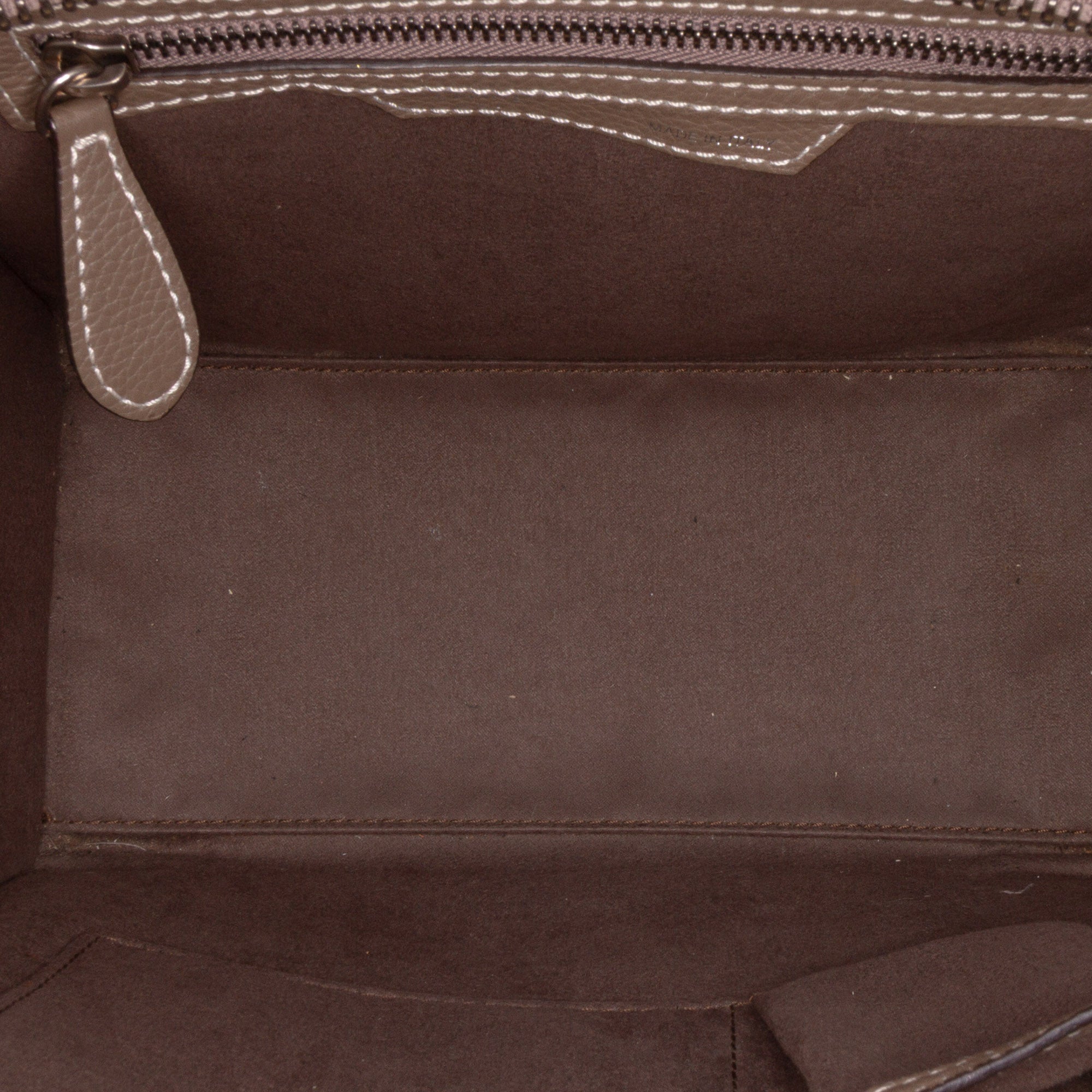 Micro Leather Luggage Tote