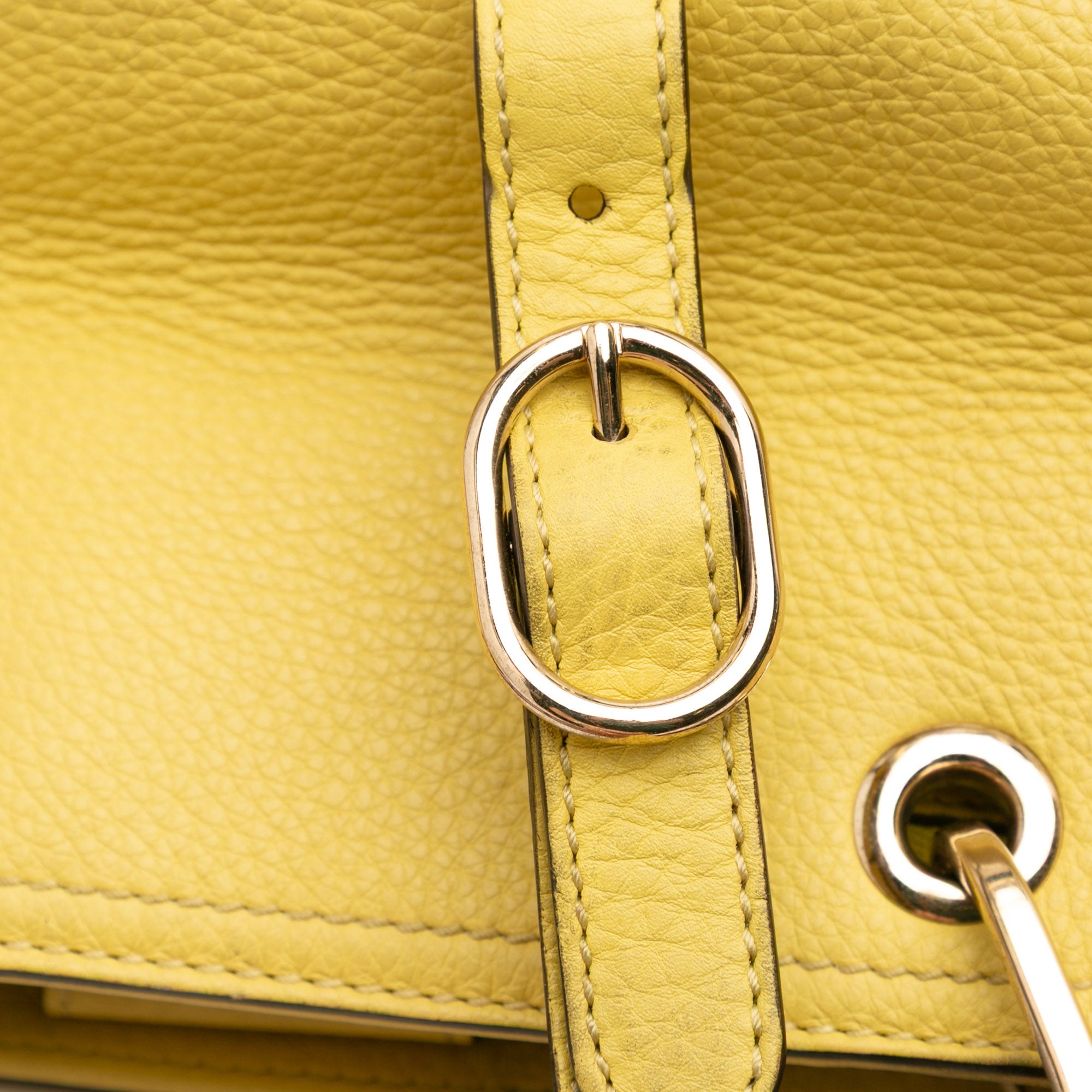 Medium Calfskin Bamboo Shopper Satchel