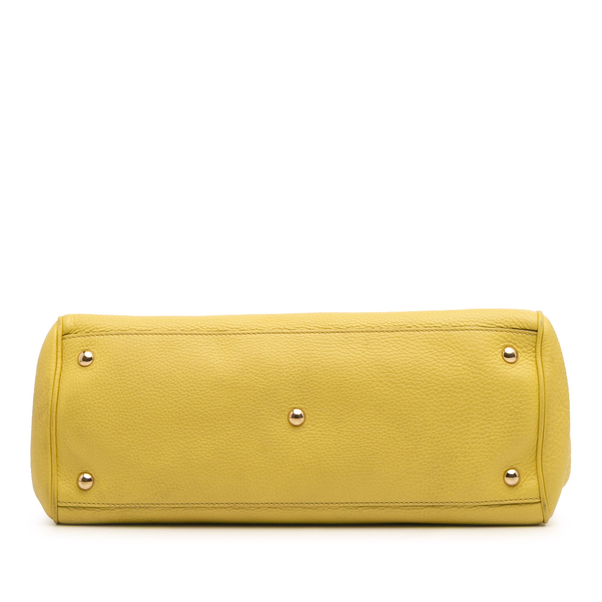 Medium Calfskin Bamboo Shopper Satchel