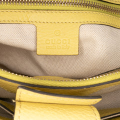 Medium Calfskin Bamboo Shopper Satchel