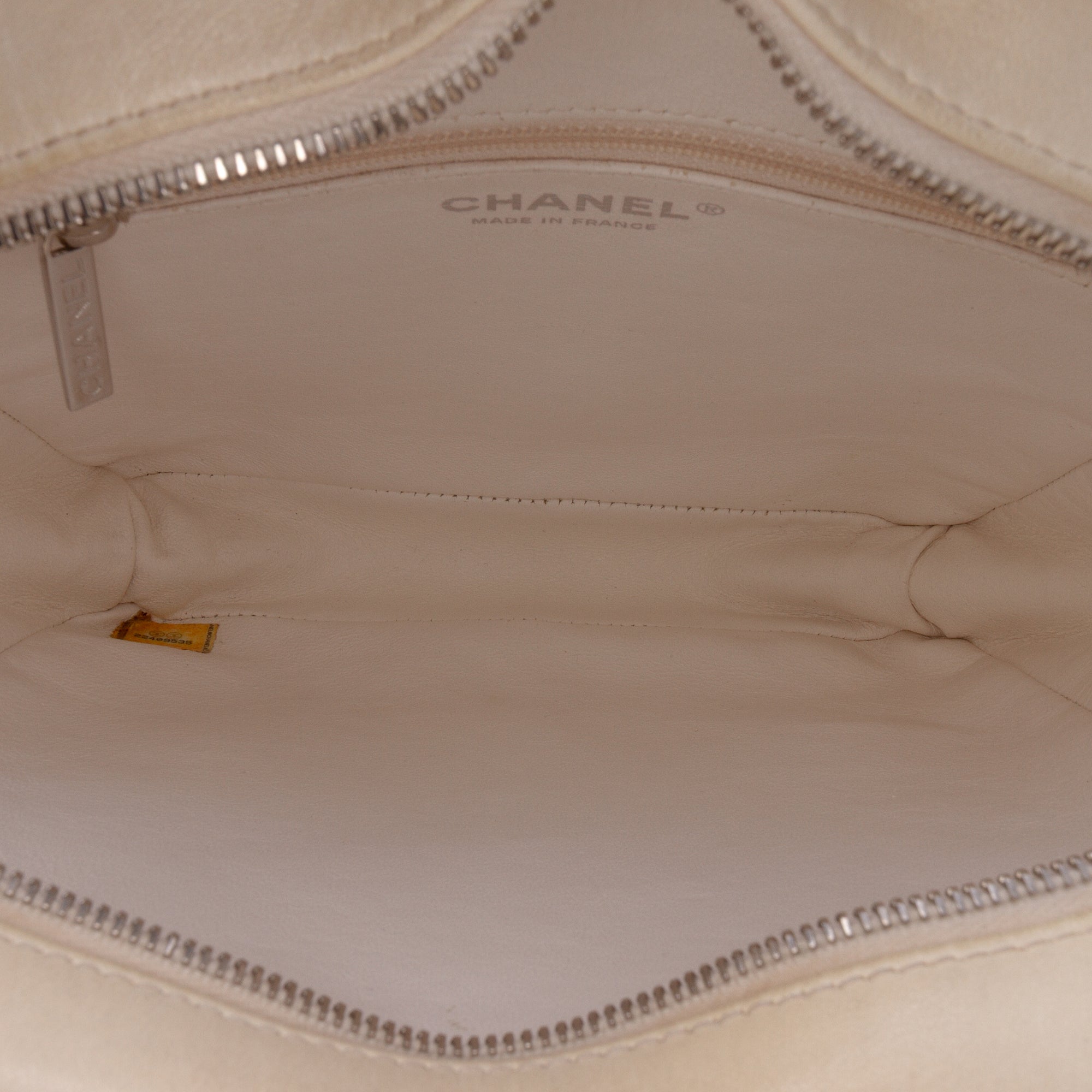 Small Tweed and Resin Zipped Shopping Bag