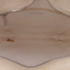 Small Tweed and Resin Zipped Shopping Bag