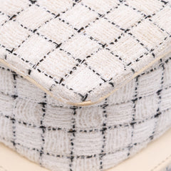 Small Tweed and Resin Zipped Shopping Bag