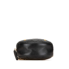 Quilted Lambskin Lucky Charms Round Clutch with Chain