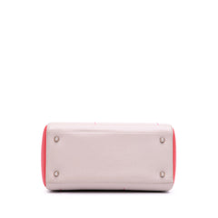Medium Tricolor Lambskin Macrocannage Stitched Lady Dior