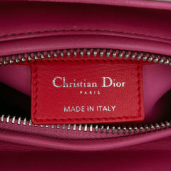 Medium Tricolor Lambskin Macrocannage Stitched Lady Dior