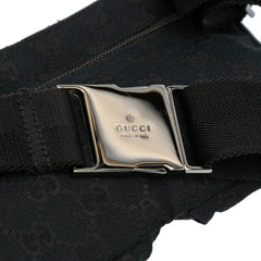 GG Canvas Double Pocket Belt Bag