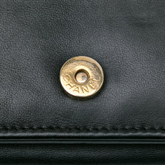 Pleated Crumpled Chevron Le Boy Wallet On Chain