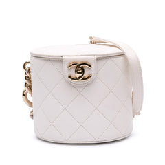 CC Lambskin Elegant Chain Vanity Case