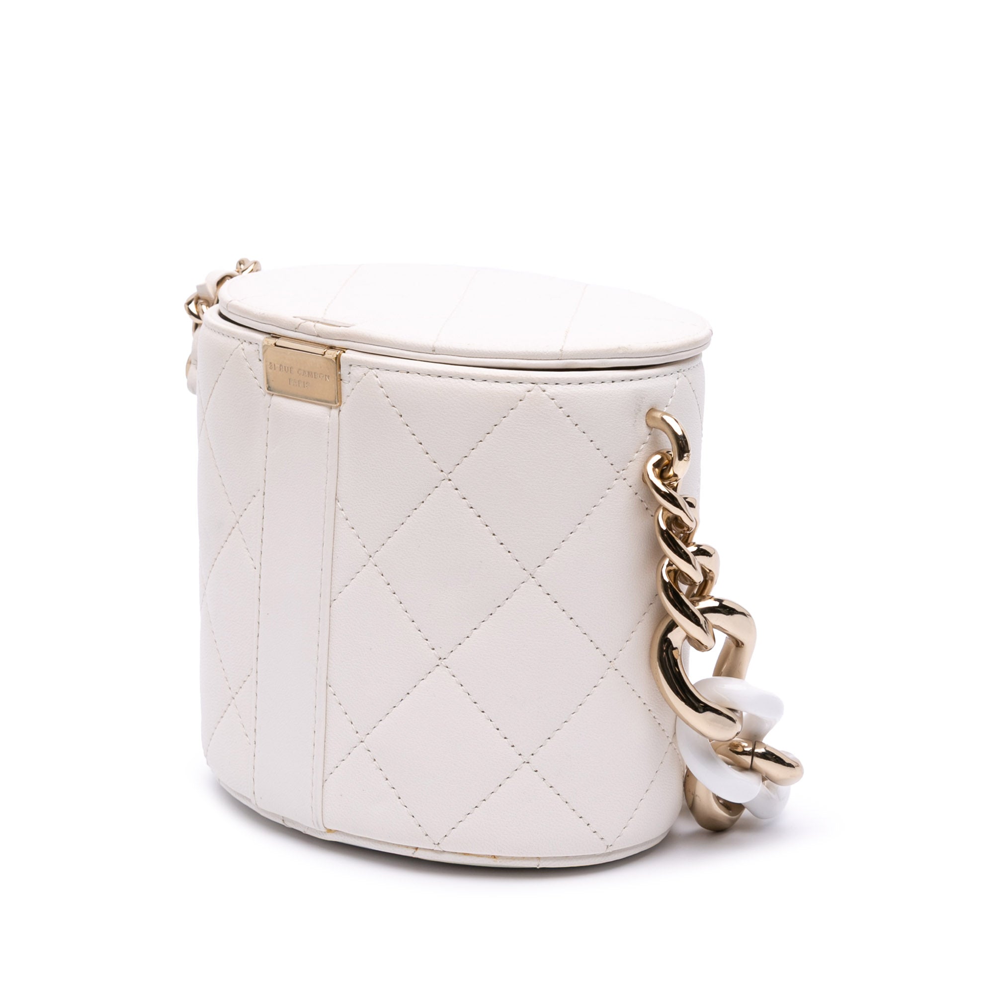 CC Lambskin Elegant Chain Vanity Case