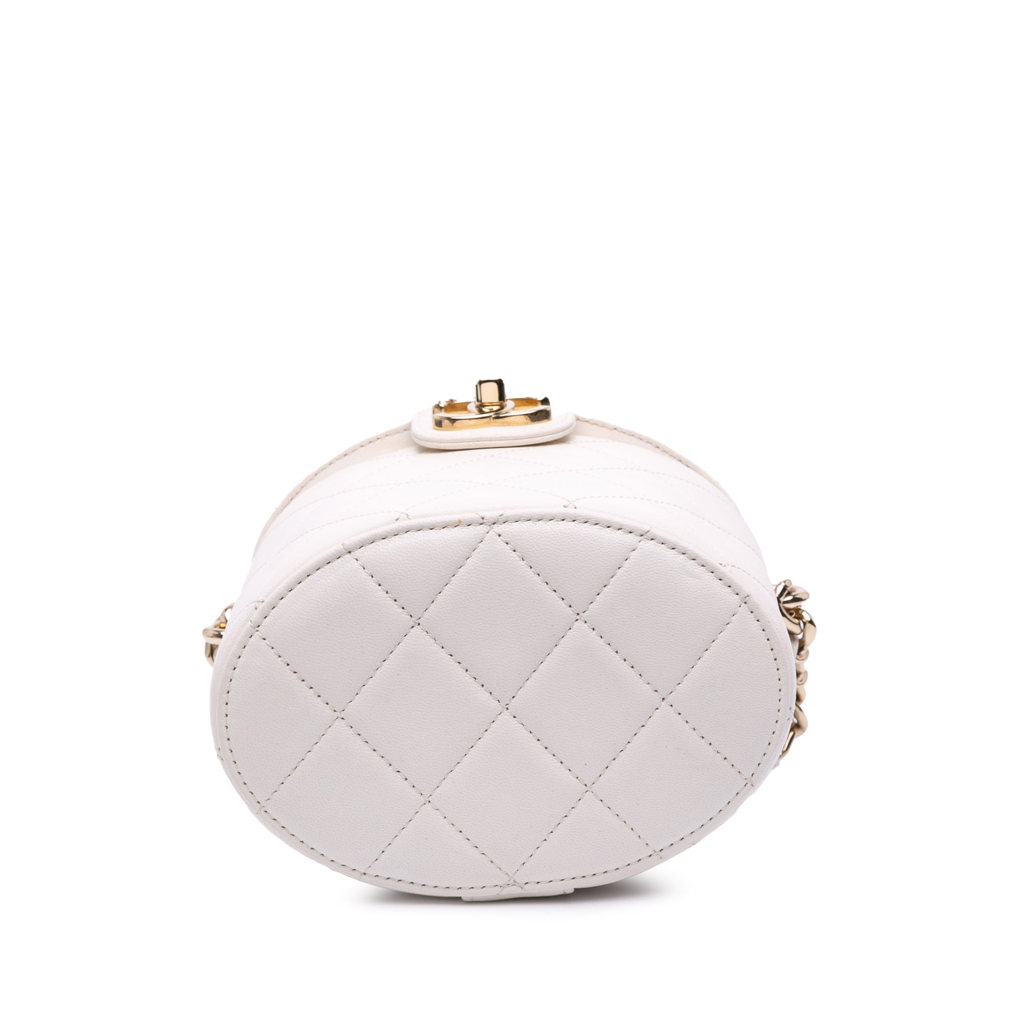 CC Lambskin Elegant Chain Vanity Case