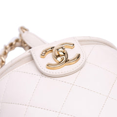 CC Lambskin Elegant Chain Vanity Case