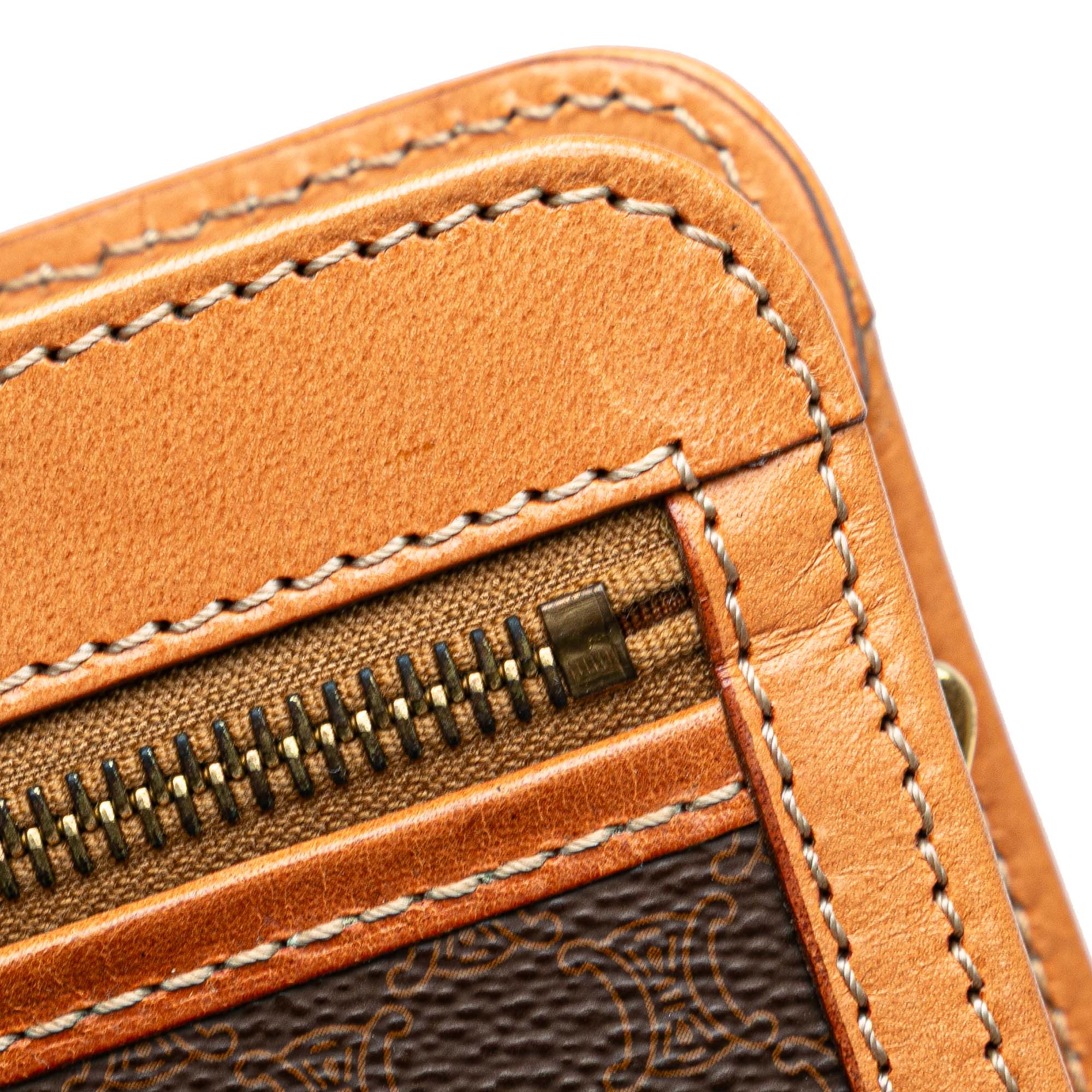 Macadam Coated Canvas Clutch
