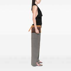 Macadam Coated Canvas Clutch