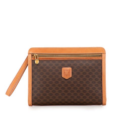 Macadam Coated Canvas Clutch