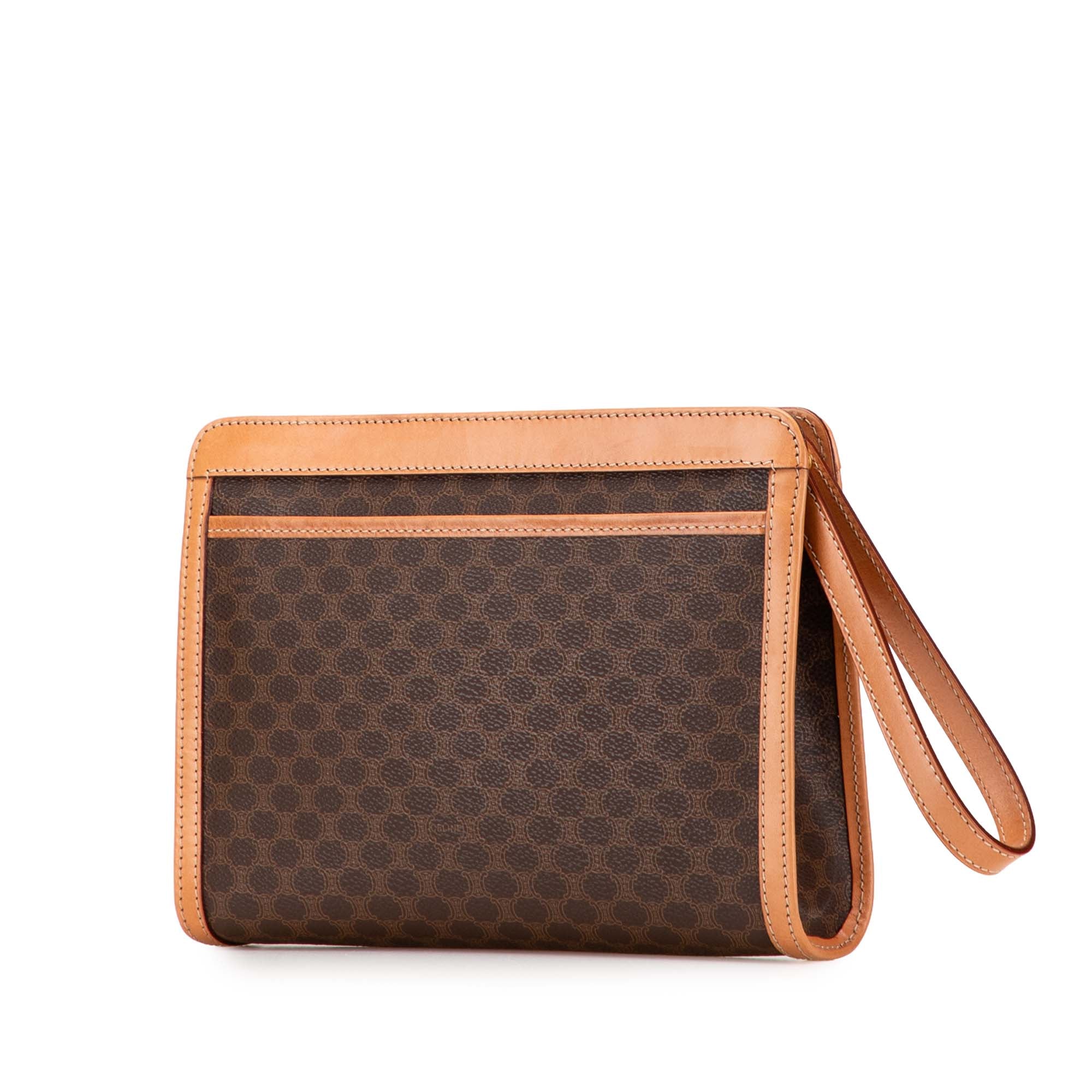 Macadam Coated Canvas Clutch