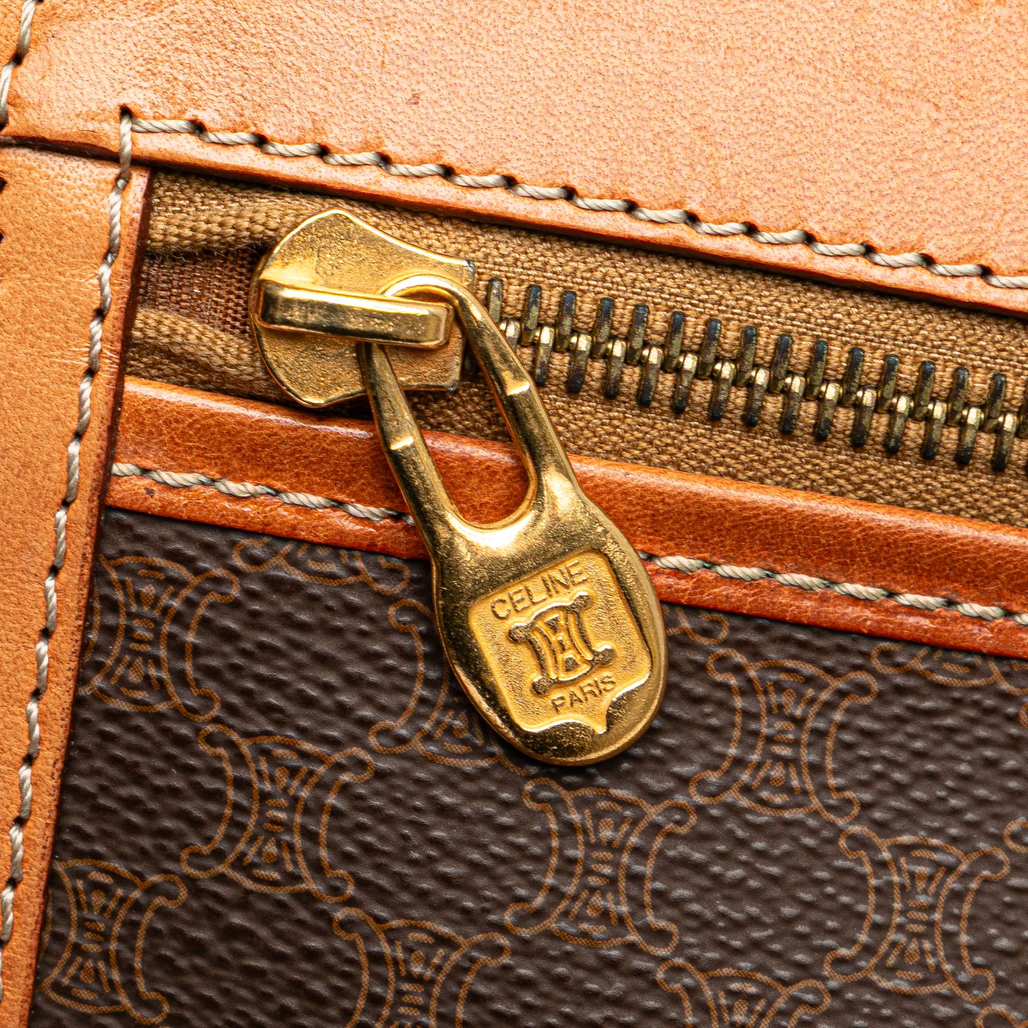 Macadam Coated Canvas Clutch