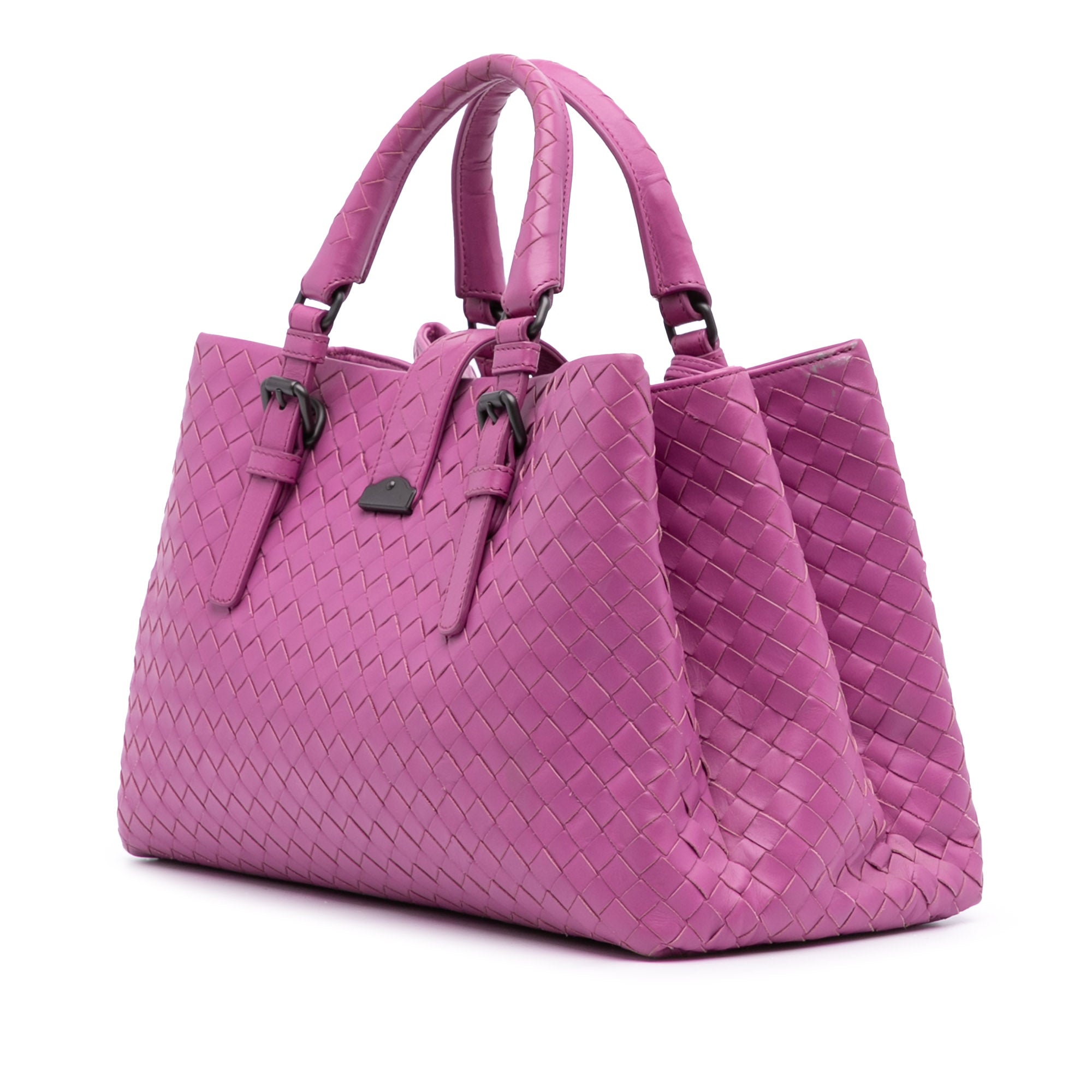 Small Nappa Intrecciato Roma Satchel