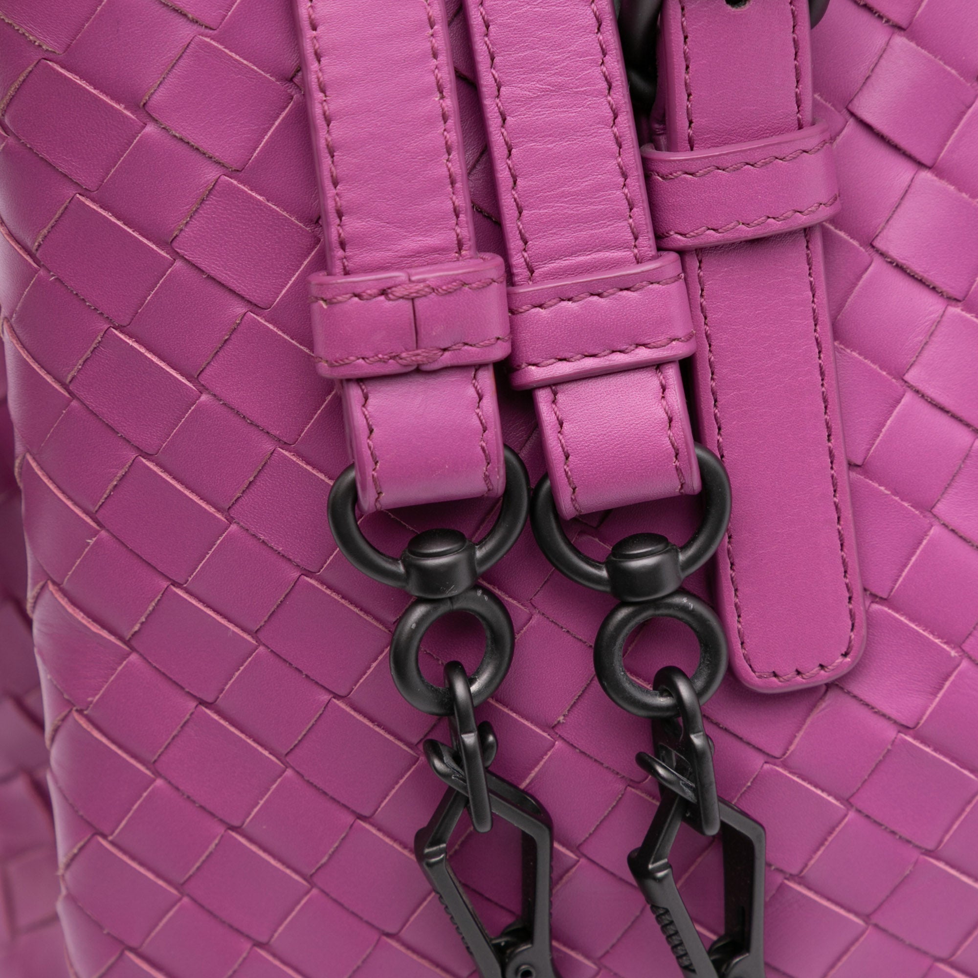 Small Nappa Intrecciato Roma Satchel