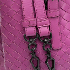 Small Nappa Intrecciato Roma Satchel